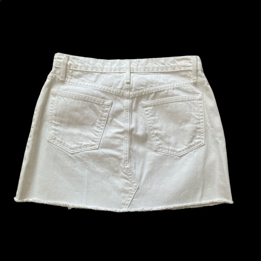 FRAME Raw-Edge Trim Mini Skirt size 26 - Picture 6 of 9